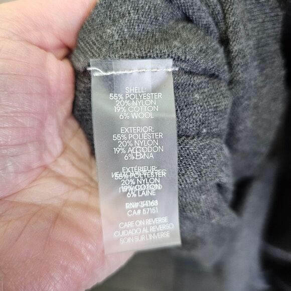 Calvin Klein Gray Layered Long Sleeve Knit Sweater Dress Size Large - Picture 8 of 9